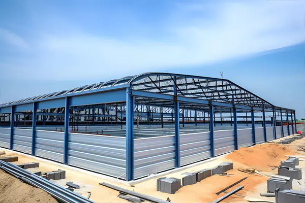 Método de construção da estrutura da estrutura de aço